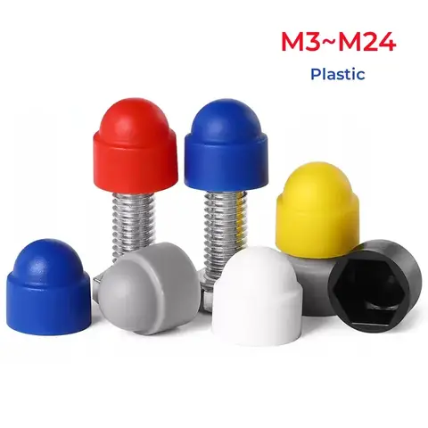 볼트 보호 너트 용 PE 플라스틱 육각형 캡 M3 ~ M24 자동차 바퀴 외부 용 방수 방진 보호 장식 너트 캡