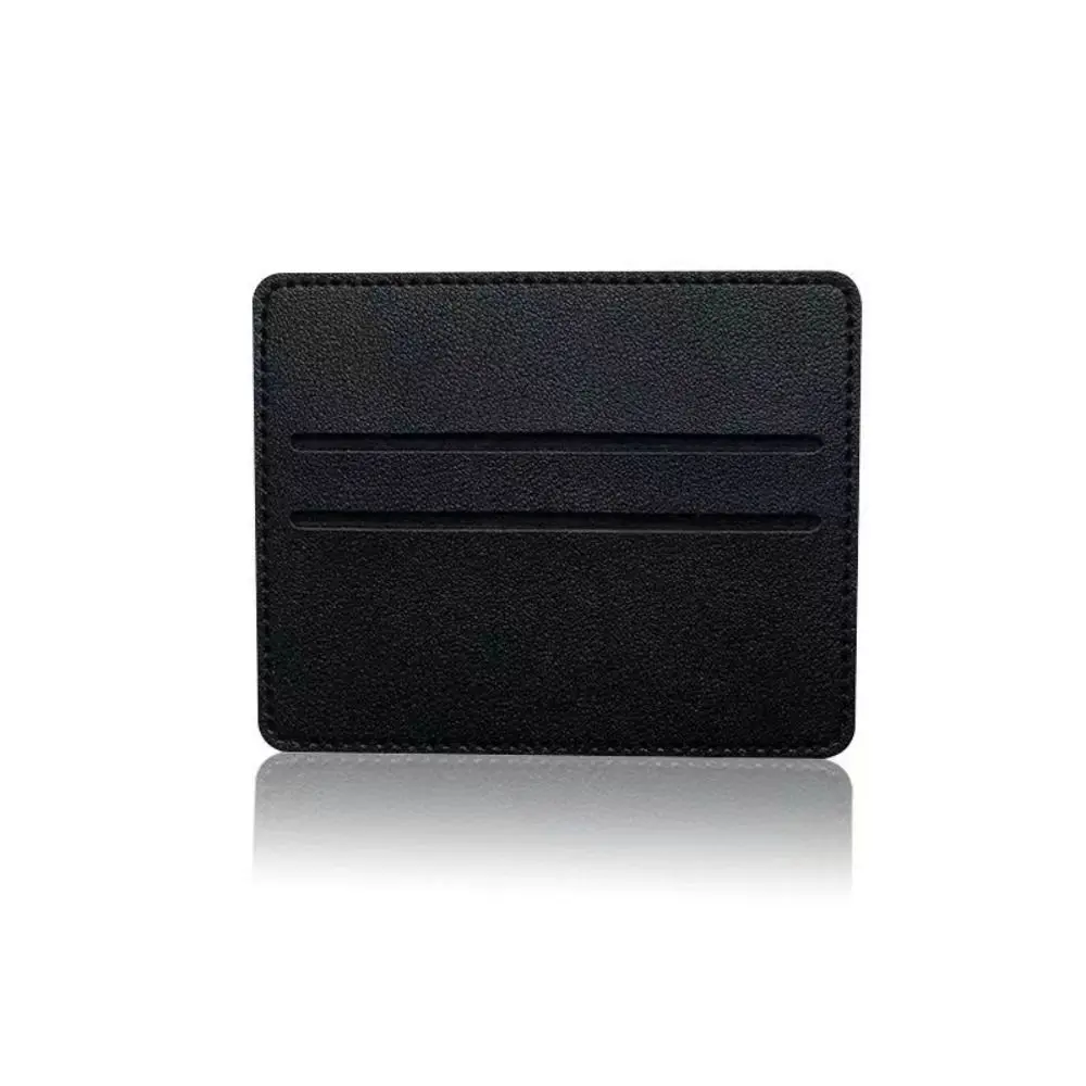 Fashion Ultra-thin ID Card Holders PU Leather Mini Card Package Wallet Case Women Men