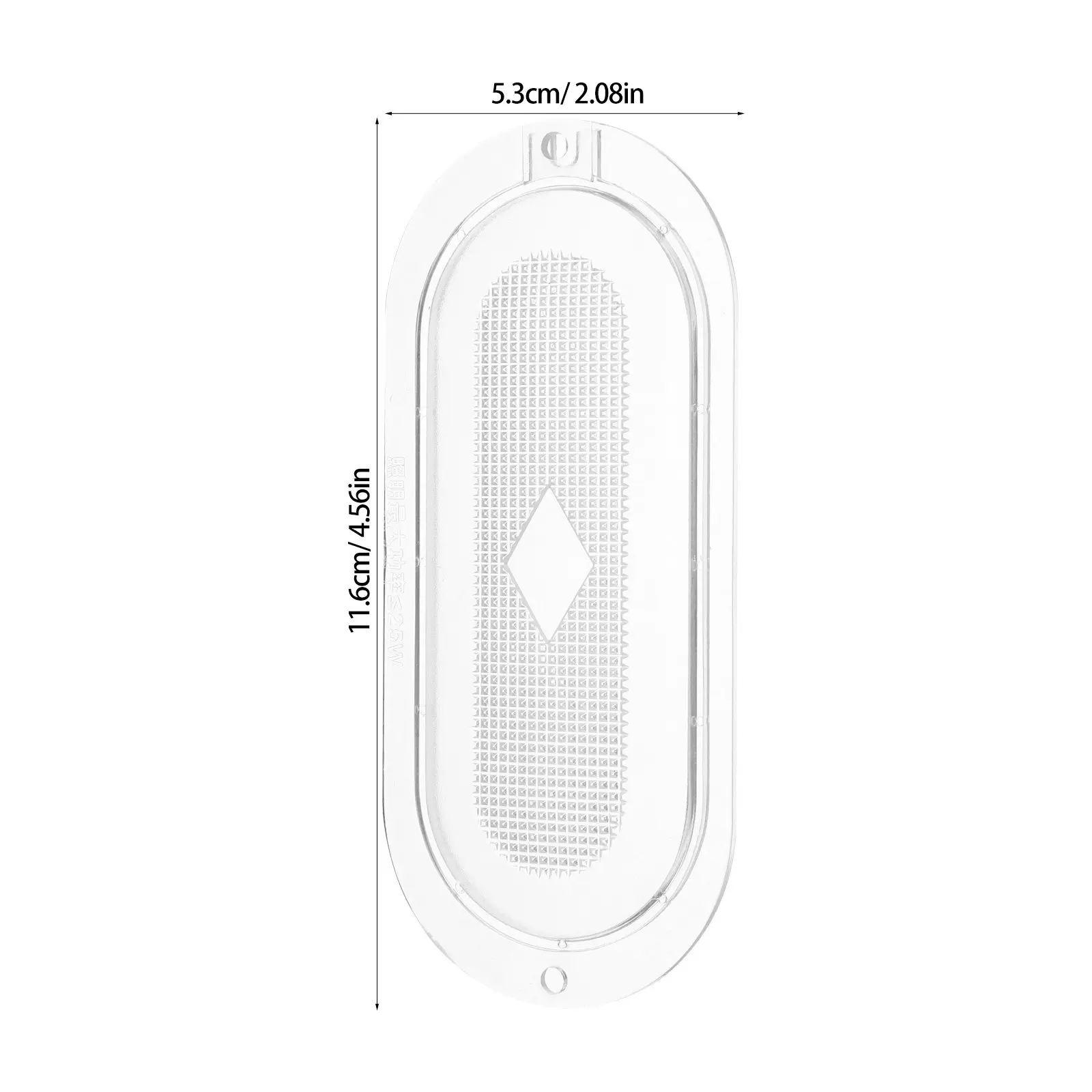 2Pcs Range Hood Lamp Shade Oval Plastic Light Cover Replacement Lighting Lens for Kitchen Hood Accessories Restaurants Hotels