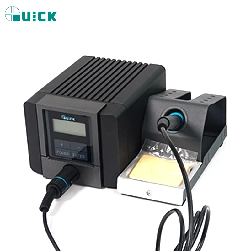 QUICK TS1200A Lead Free BGA Soldering Iron Station LED Display with One Soldering Tip for Phone Motherboard Repair 110 220V tool