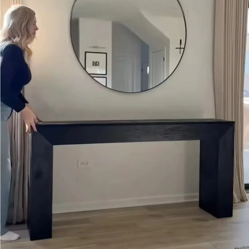 American retro imitation, modern minimalist console table, sofa back display table, suitable for home entrance hotel corridor