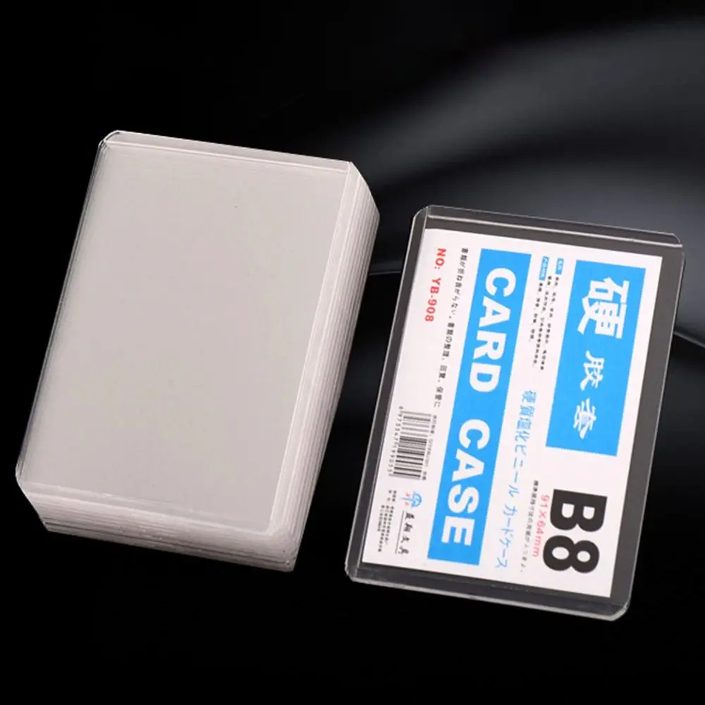 10pcs 35PT Idol Card Holder Transparent Waterproof Clear Photocard Holder Plastic with Protective Film Kpop Card Sleeve