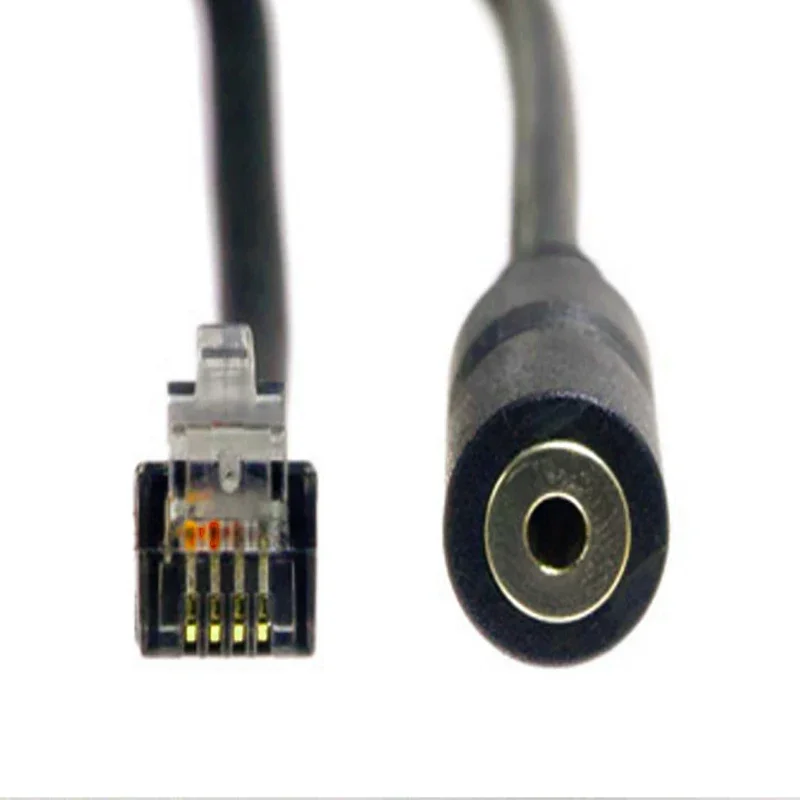 1PCS PC Phone Adapter RJ9 to 3.5 Female Adapter Convertor Cable PC Computer Headset Telephone