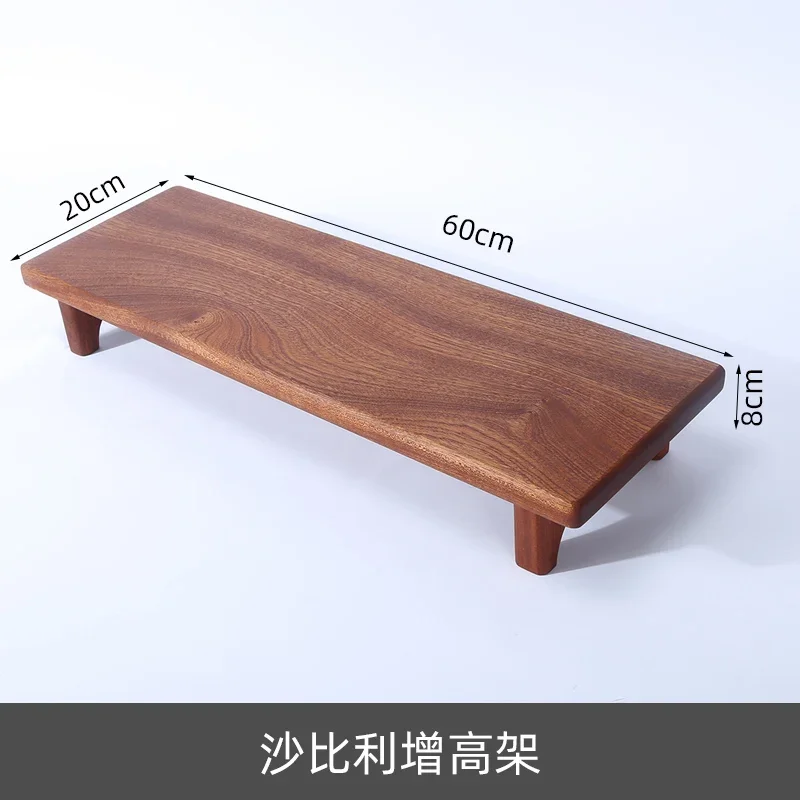 Minimalistisch hoogteverhogend rek Massief houten desktopcomputerstandaard Desktopscherm Monitorstandaard Veelzijdige scène Notebooktafel