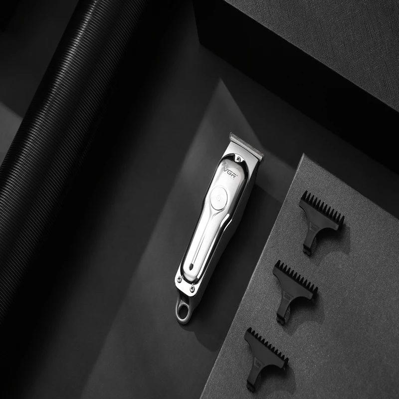 VGR-남성용 전문 클리퍼, 커팅 머신 모어 헤어 무선 제로 갭 트리머 헤어 클리퍼 이발 이발사