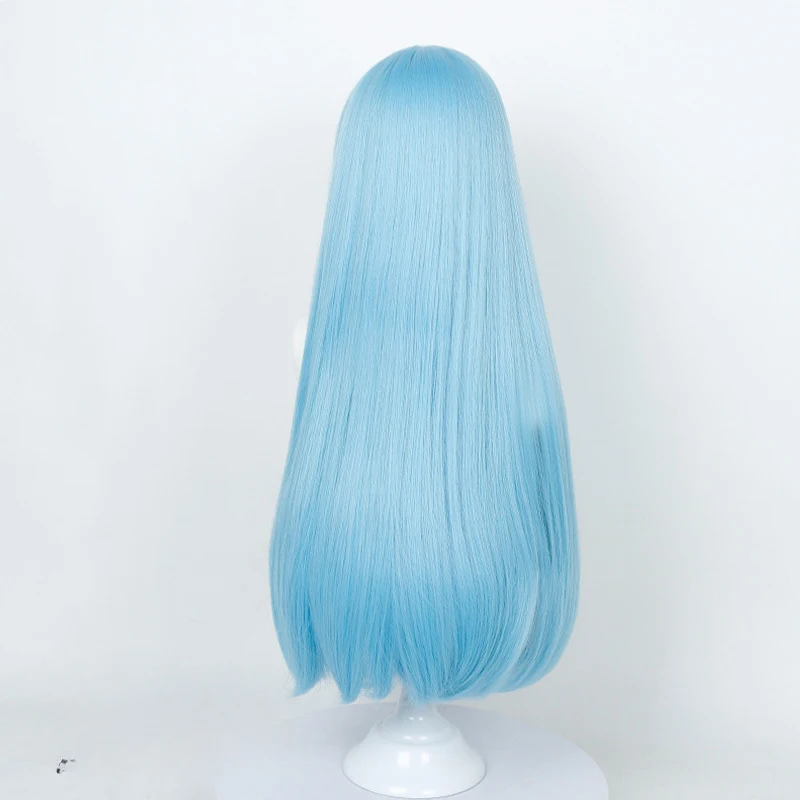 Anime Witch Hat Atelier Richeh Cosplay Wig Role Play Hair Blue Synthetic Fiber Length Hair For Women Halloween Party