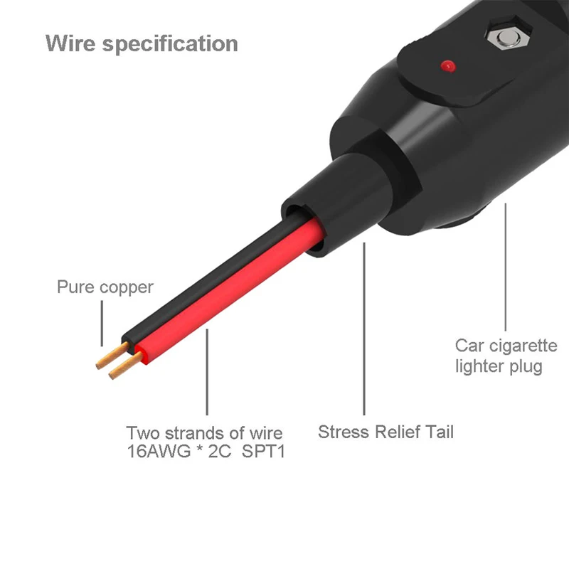 12V 10a Auto Sigarettenaansteker Socket Verlengsnoer Kabel 2M/5M Mannelijke Stekker Naar Vrouwelijke Contactdoos Verlengkabel Auto Interieur