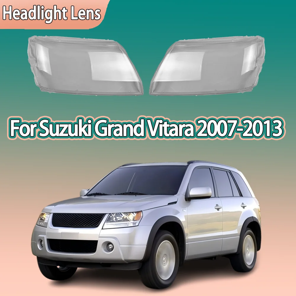 

Для Suzuki Grand Vitara 2007-2013: Прозрачная крышка фары, корпус фары, плафон, аксессуары для автомобиля