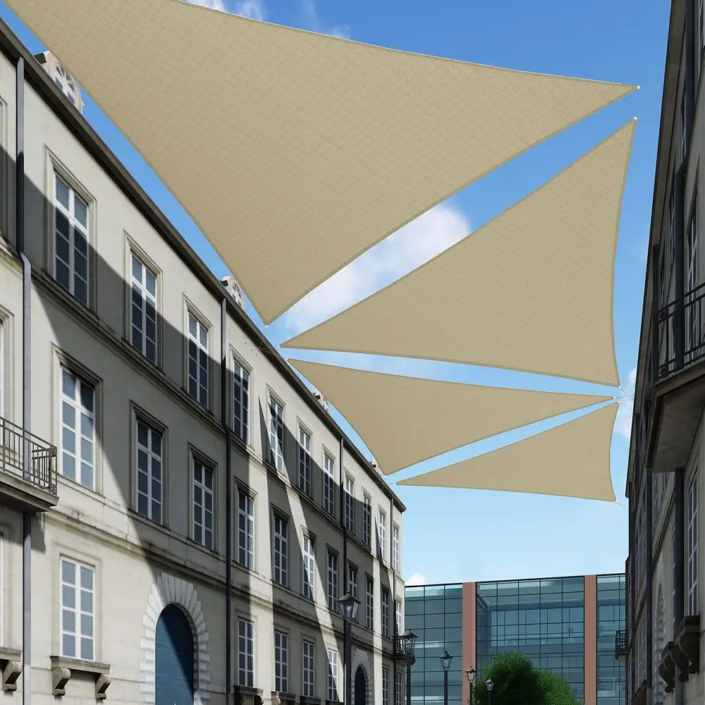 22ft Outdoor Sun Shade Sail with UV Protection for Patio, Deck, and Garden