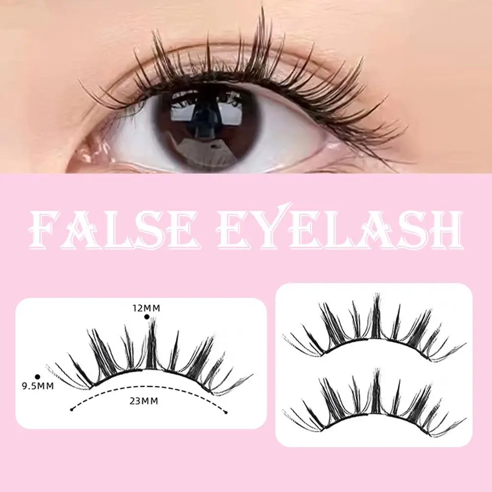 Nuevas pestañas magnéticas suaves, juego de pestañas postizas magnéticas portátiles, aplicador de caja integrado, pestañas magnéticas naturales sin pegamento