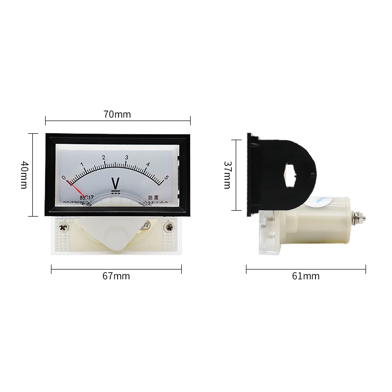 85C17 5V 10V 15V 20V 30V 50V 100V 250V 300V 450V 1000V DC Panel Meter Voltmeter for Voltage Testing