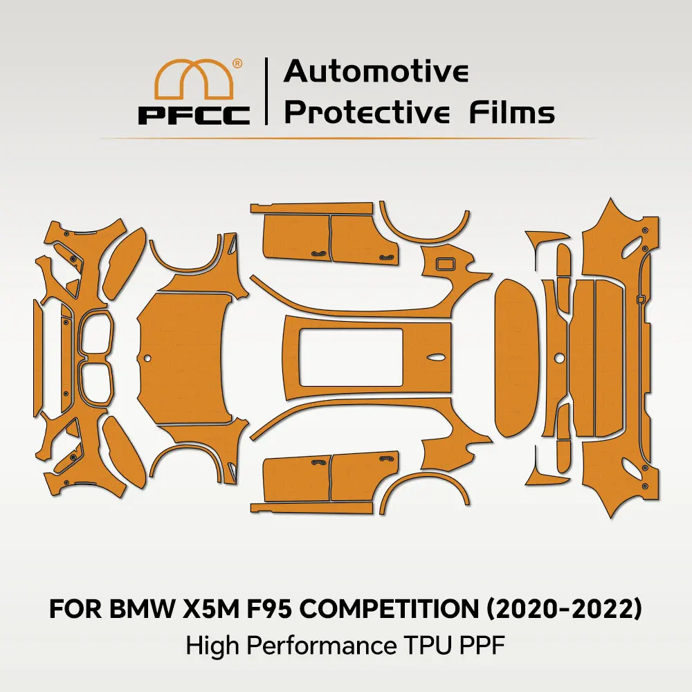 

For BMW X5 M F95 Competition 2020-2022 TPU Paint Protection Film Car Body Bumper PPF Anti-scratch Transparent Sticker Resistant
