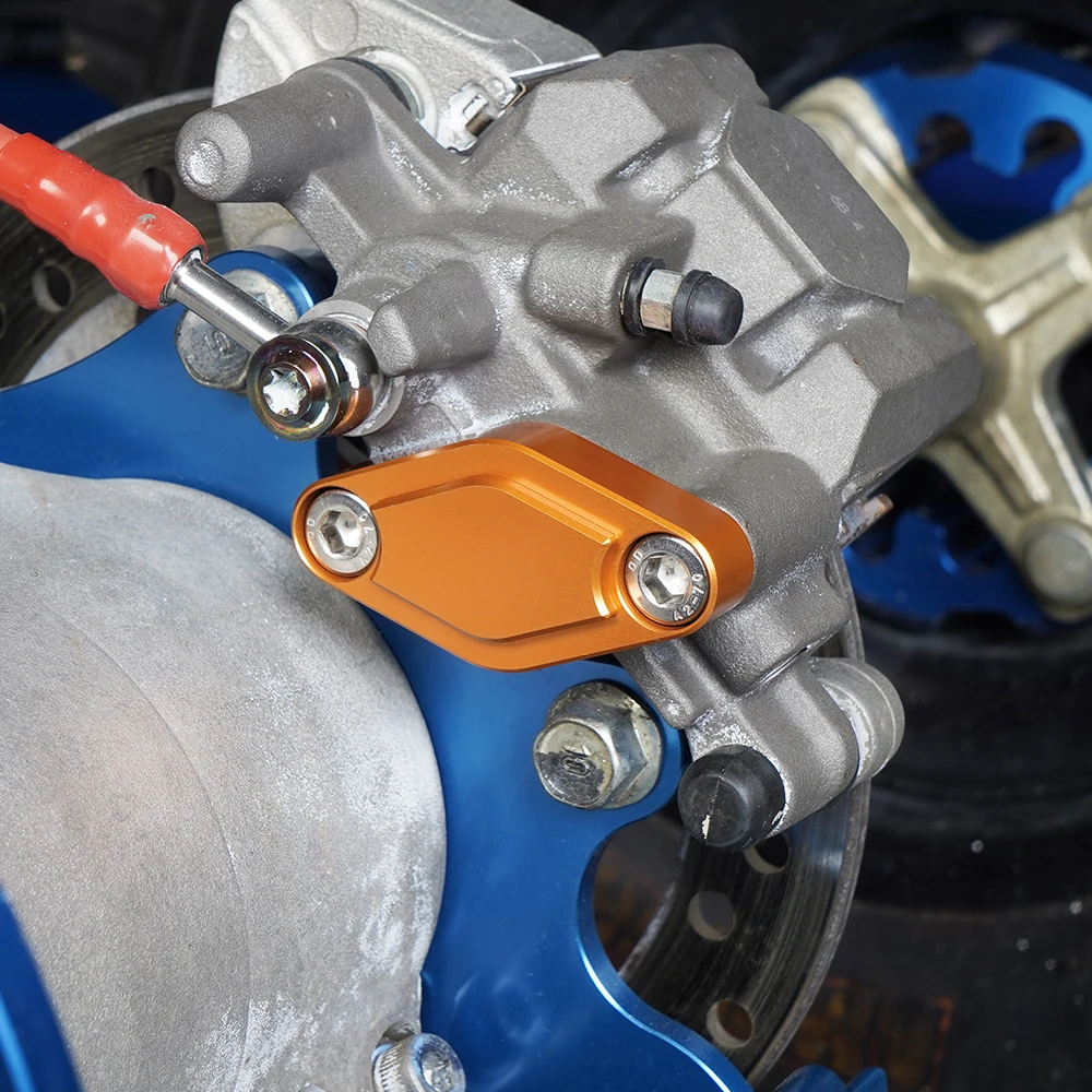 

NICECNC ATV универсальный стояночный тормоз блокировать пластину алюминий для HONDA TRX450R YAMAHA RAPTOR 700 YFZ450R BANSHEE 350 CAN AM