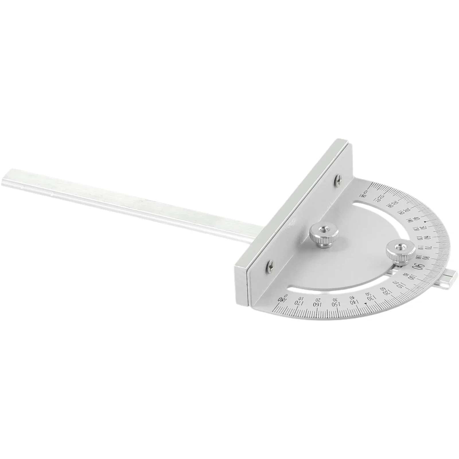 Imagem -03 - Silver Metal Circular Router Miter Gauge com Aperto Grande Régua de Ângulo T-slot Mini Serra de Mesa Ferramenta de Madeira Faça Você Mesmo 180x90 mm