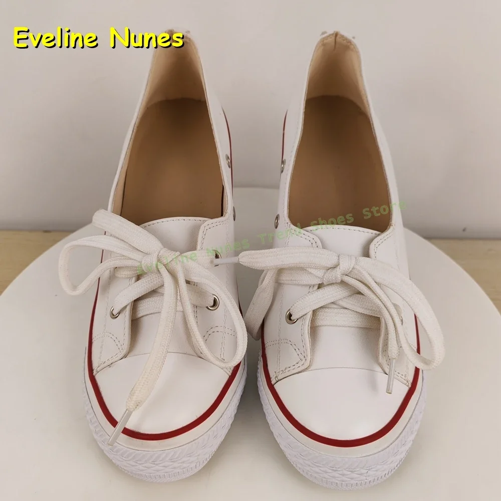 وأشار رو الكعوب رقيقة مختلط الألوان عادية الشارع نمط المرأة مضخات موضة قماش الدانتيل متابعة أحذية رياضية الضحلة 2025 الخريف أحدث #2