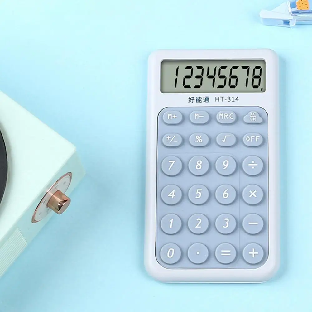 Durable Construction Calculator Accurate 8-digit Lcd Display Small Digital Desktop Calculator with Ergonomic for Efficient