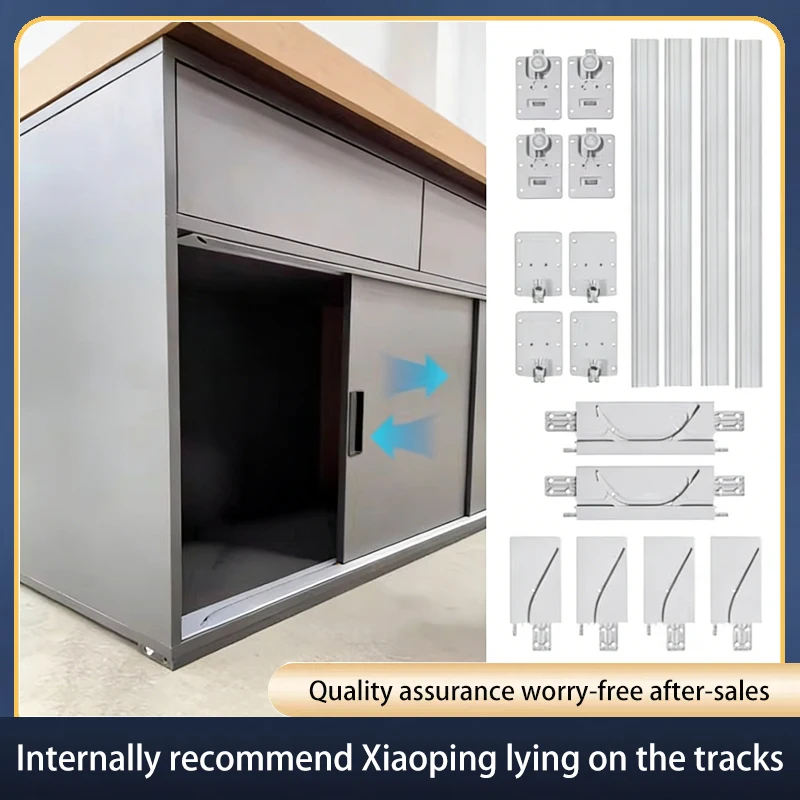 

Flush Sliding Door Track Bi-Fold Door Track For Bookcase Display Cabinet Wardrobe Closet Overhead Cabinet Hardware Fittings