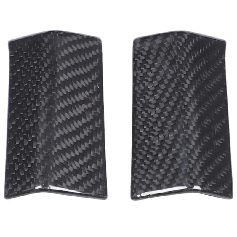 For Ferrari 458 2011-2016 Real carbon fiber car steering wheel sides Decorative cover sticker car protection accessories 3