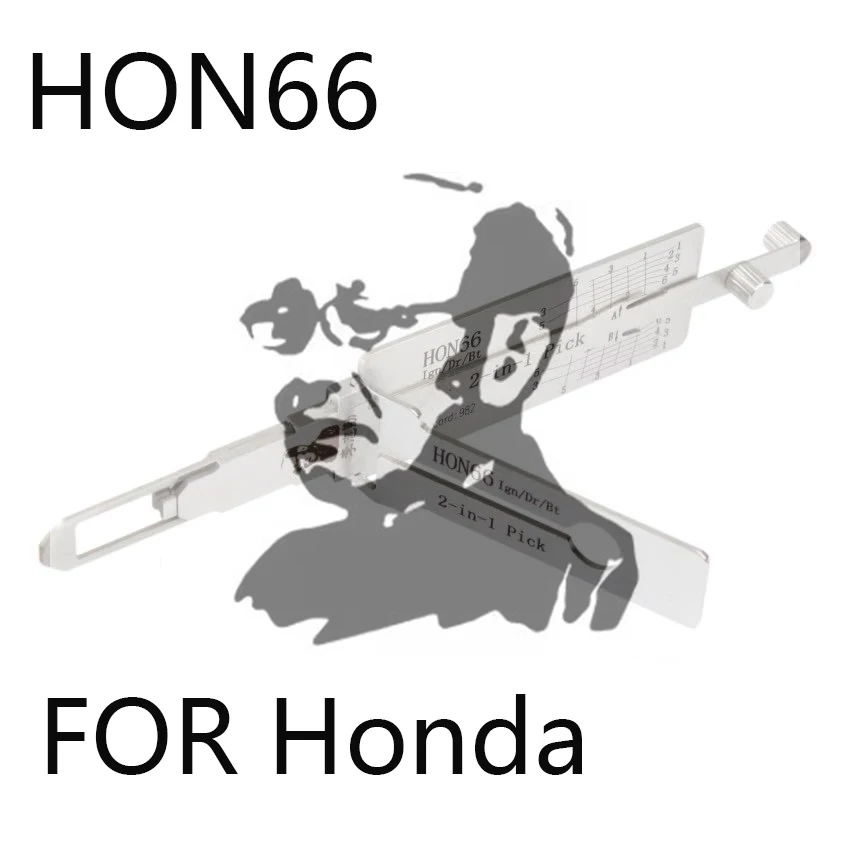 Инструмент для слесарных работ Lishi 2-в-1 HON66 для Acura CSX 2006-2011/Acura CSX 2006-2011/ILX 2013-2018