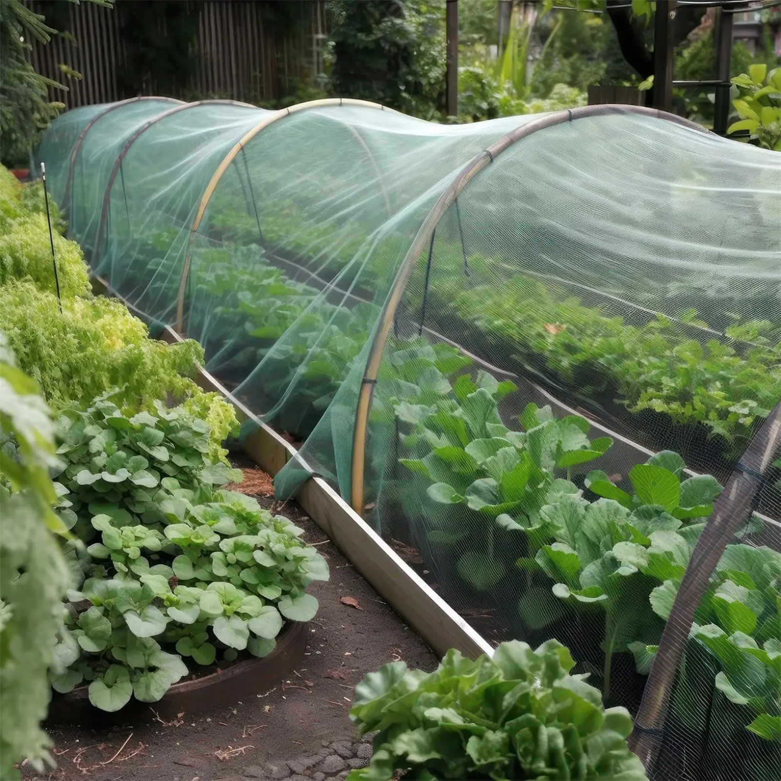 Insect Protect Net for Outdoor Plants Garden Pests Control Cover 2.4m x 4m Polyester Durable Anti UV