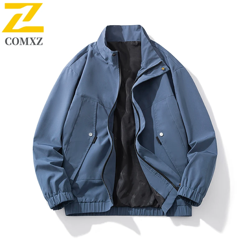 

High Quality Crock Jacket 2025 Spring Fashion Collar Solid Color Sports Mens Top Y2k Hip Hop Street Fashion Brand Men's Clothing