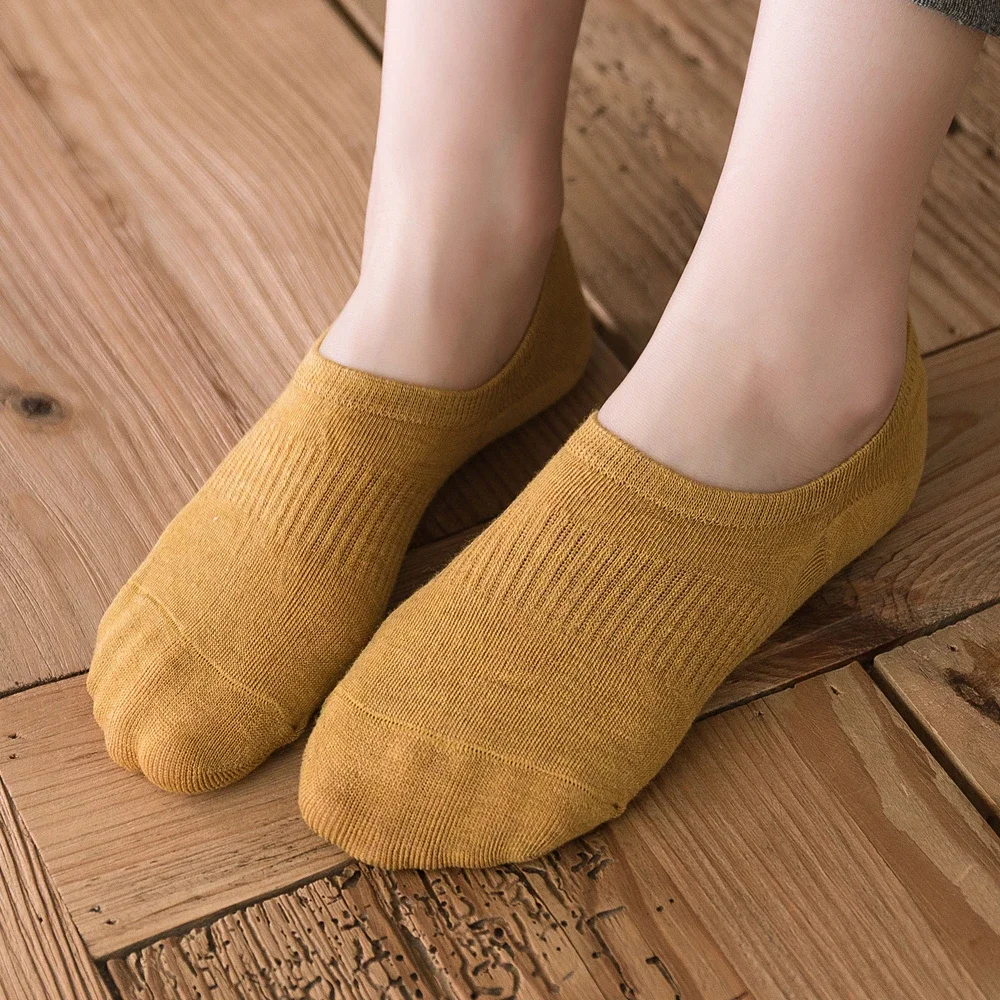 10 Pairs Unisex No-show Socks Women Men Low Cut Slipper Invisible Socks Summer Thin Cotton Short Socks