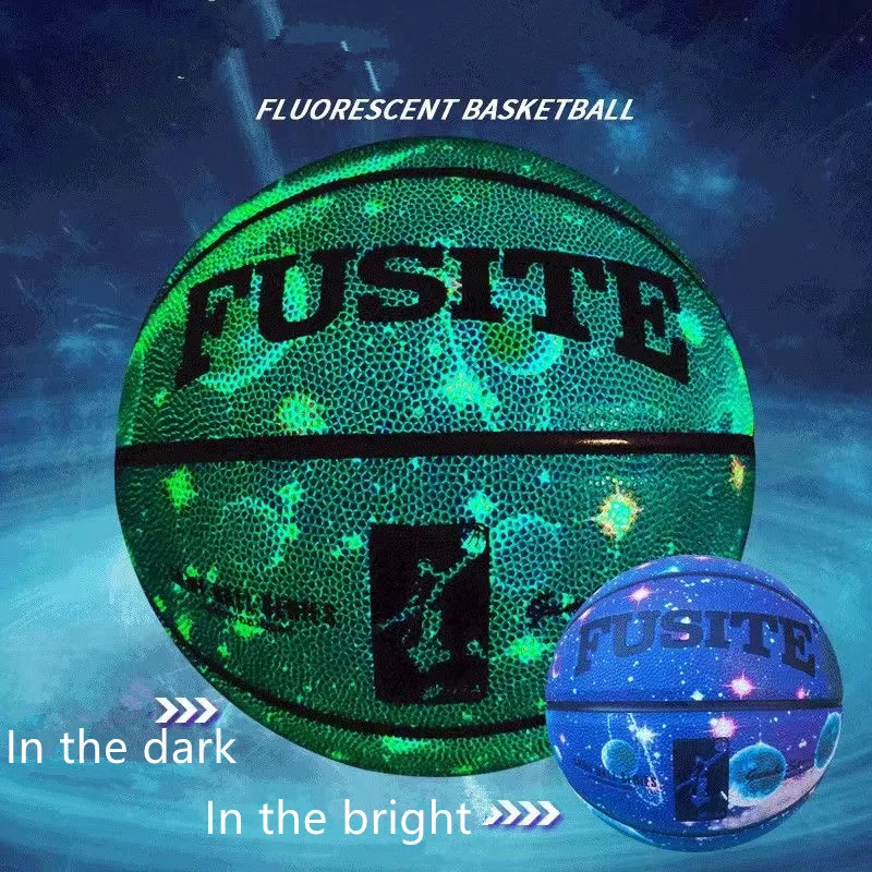 

Glow In The Night Regular Basketball No.7 for Adults, Middle School Pupils and Junior High School Pupils Size 5 Size 7 Glows at