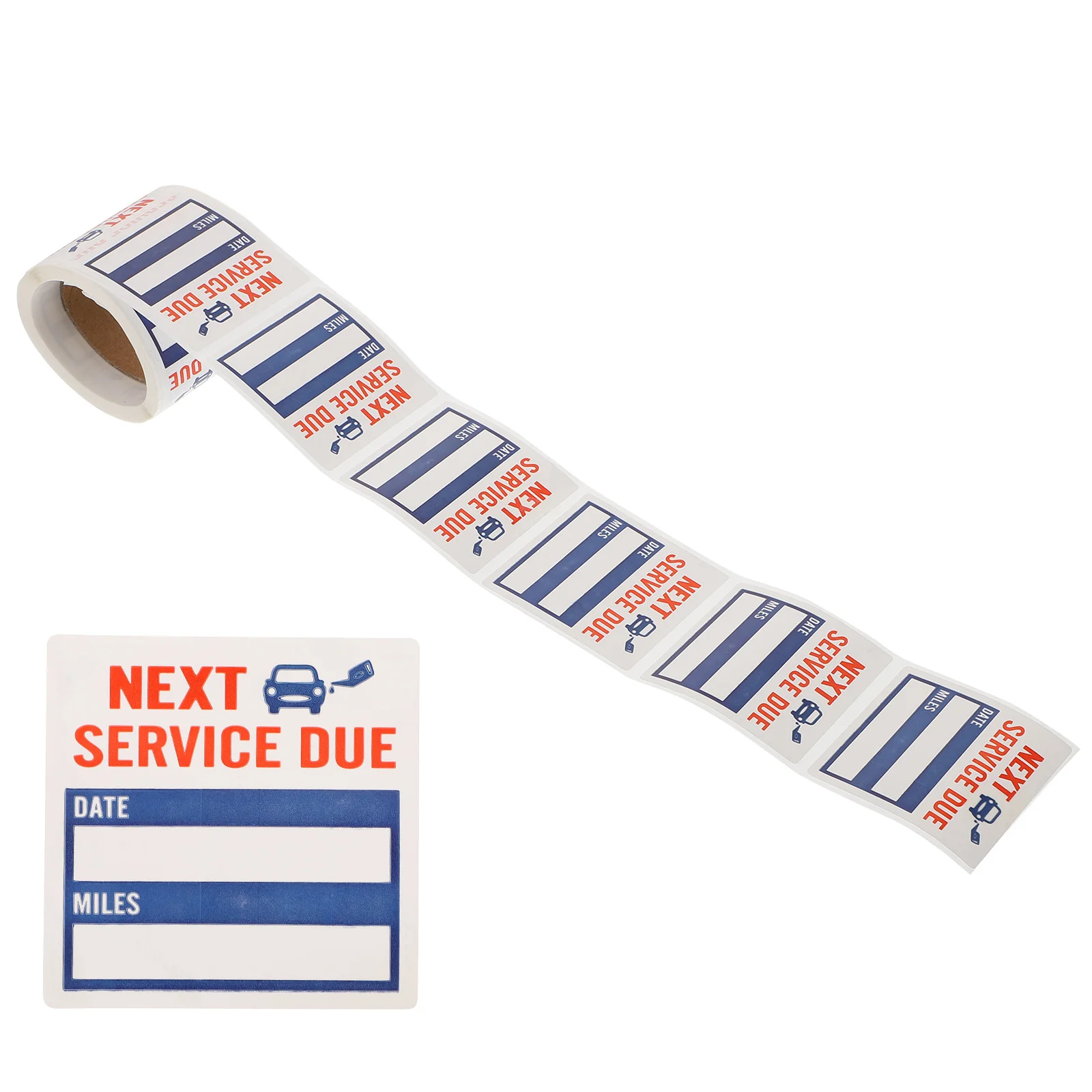 

150pcs 1 Roll Clear Vinyl Writable Oil Change Reminder Labels For Car Maintenance Service Due Stickers Removable No Residue Auto