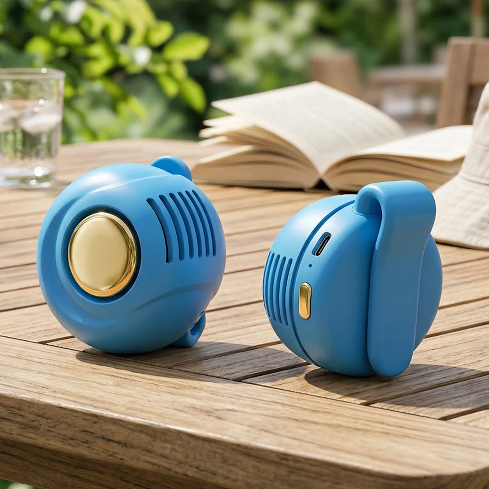 

2026 New Portable Silent Mini Bladeless Electric Fan USB Rechargeable Small Fan Clip Queit for Outdoor Travel Office Walking