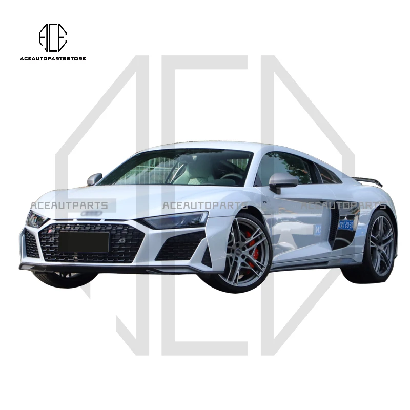 Wholesale Car bumpers For 2016+ Audi R8 to 2020+ R8 front car bumpers Grill diffuser tips body kit