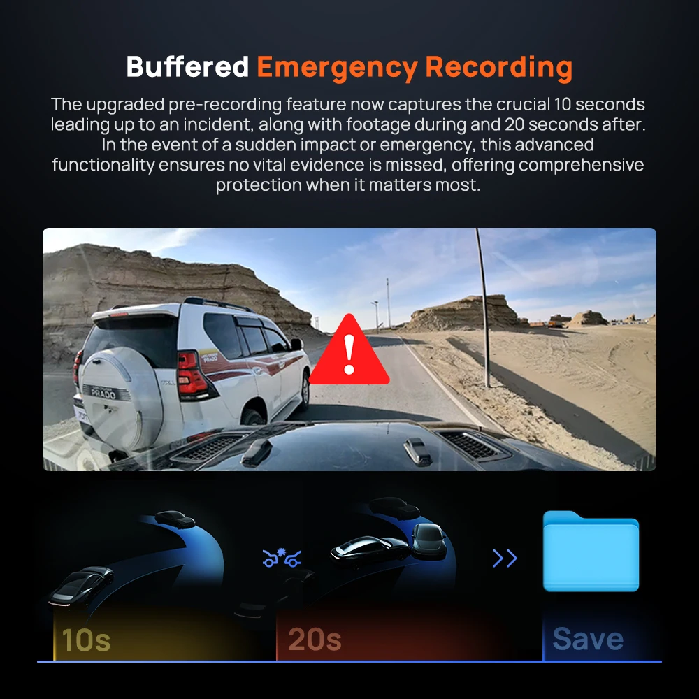 Global Version 70mai Dash Cam 4K Omni X800 360° Rotating Dual-Channel HDR Supported 4G Compatible Supercapacitor 70mai X800 Omni