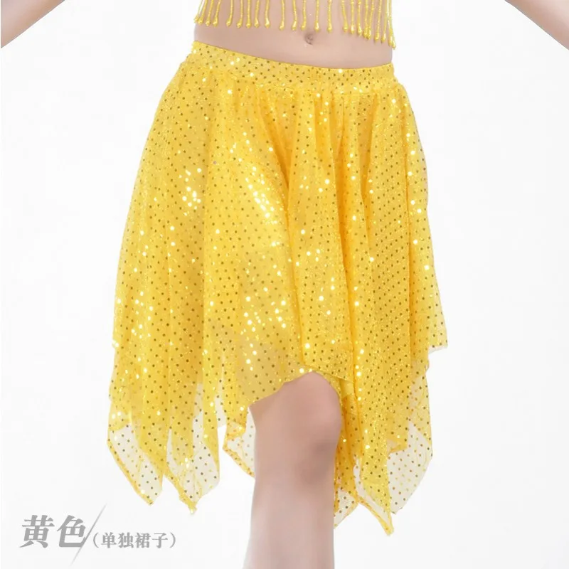 تخصيص تنورة قصيرة أزياء الرقص الشرقي ممارسة الرقص اللاتينية فستان أداء زي يسلط الضوء على تنورة