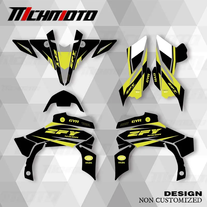 

MCHMFG For YAMAHA YFZ450R ATV 2009 2010 2011 2012 2013 Graphics Decals Stickers Motorcycle Background Custom