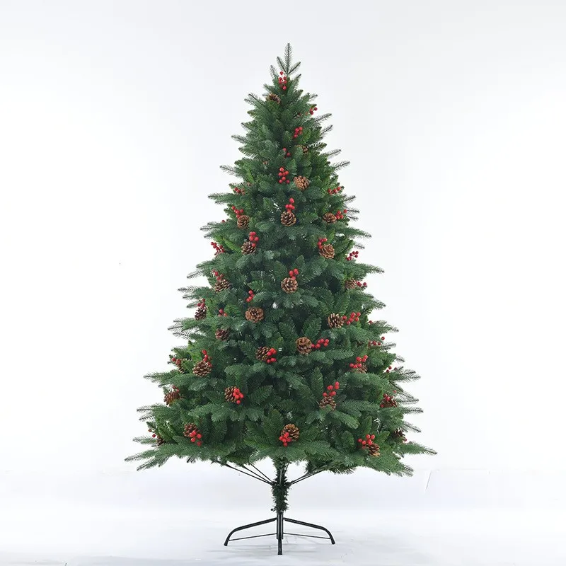 

Branches Self-shaping Christmas Tree | Pine Cones Cranberry Pre-Decoration | Shopping Mall Hotel Commercial Grade