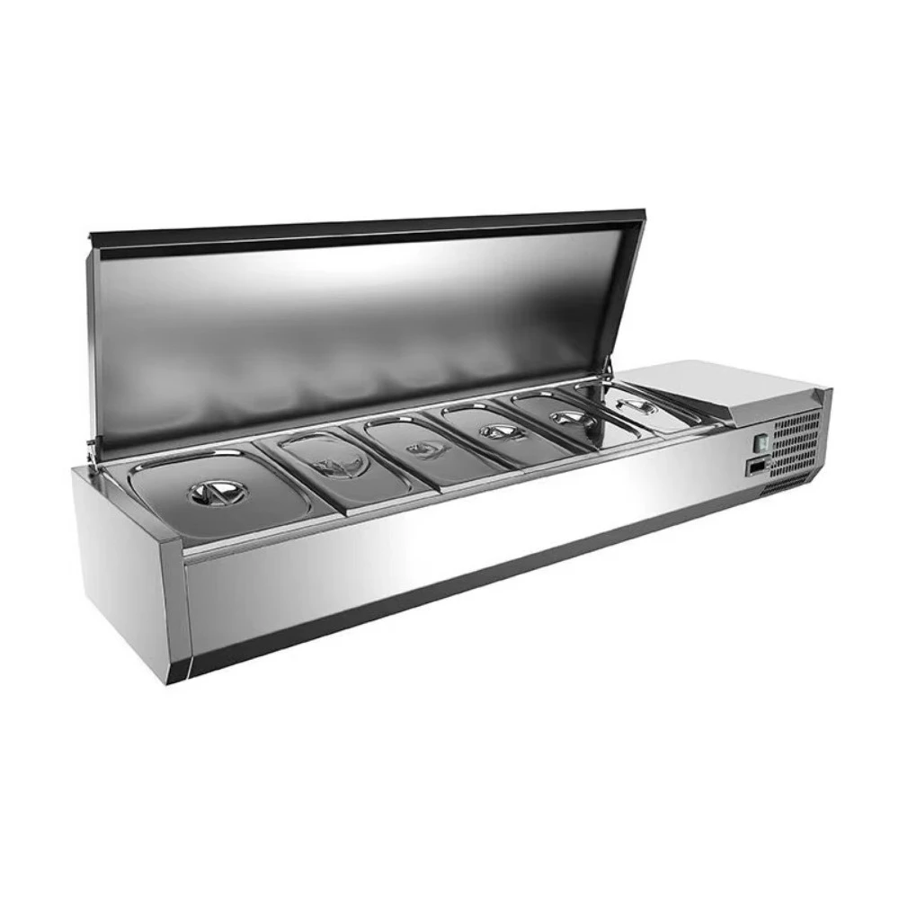 Salad Counter Pizza Table With Refrigerator Machine Drawer Equipment Freezer Fridge Saladette Refrigerator Salad Counter