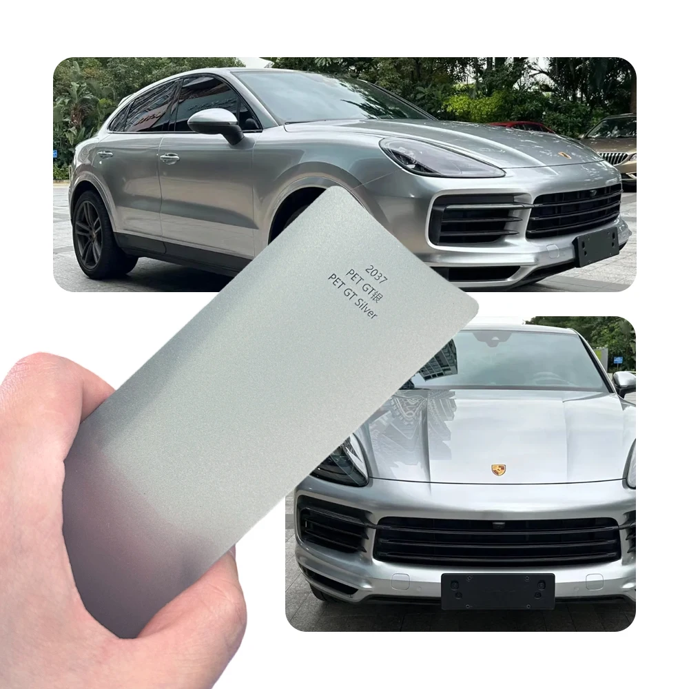 

Premium PET Gloss GT Silver Car Vinyl Wrap Anti Scratch Waterproof Long Lasting Car Body Decorative Film