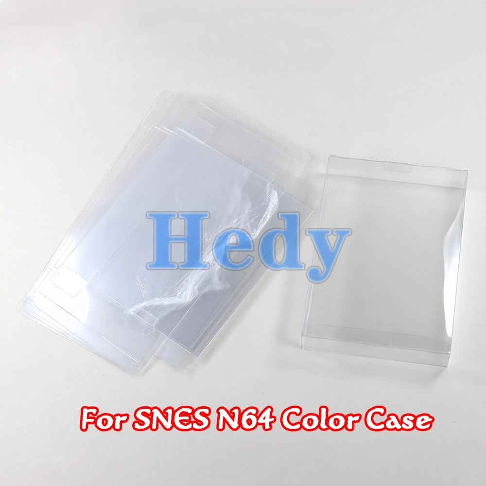 

300PCS For Nintendo Game Boxes Clear Transparent For SNES N64 Game Box Protector Case CIB Games Plastic PET Protector