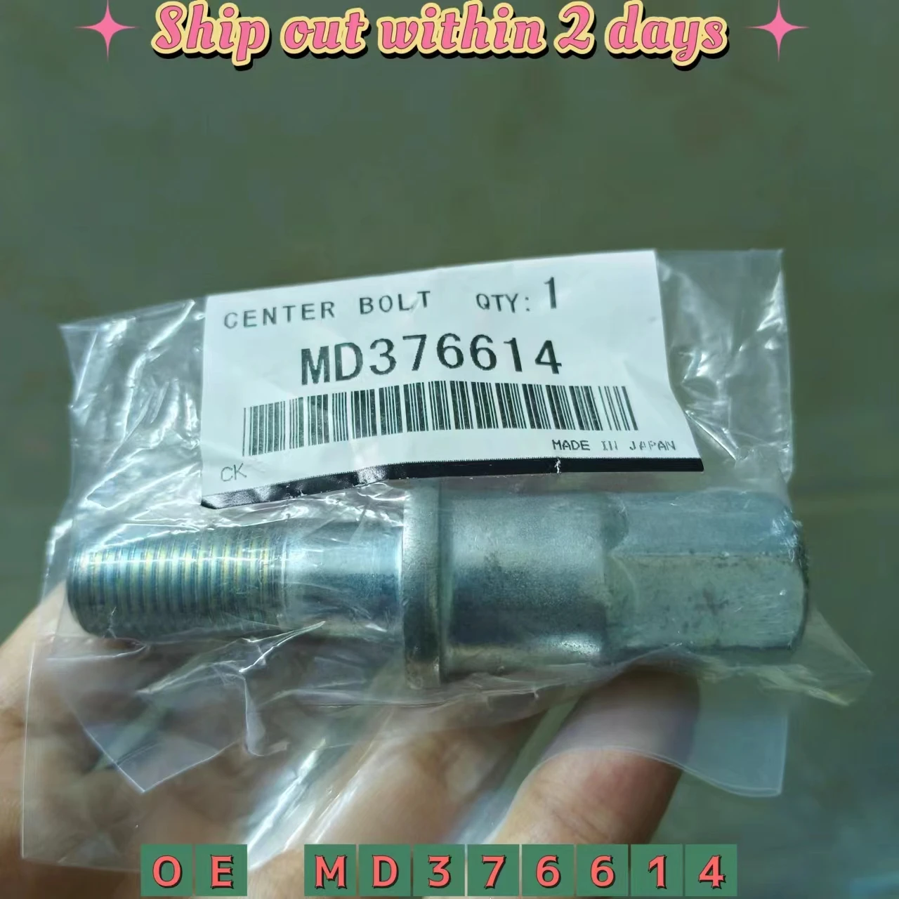 M14*40 4G63 4G64 4G69 Crankshaft Pulley Center Bolt For Mitsubishi L200 L300 L400 Pajero Montero Sport MD376614