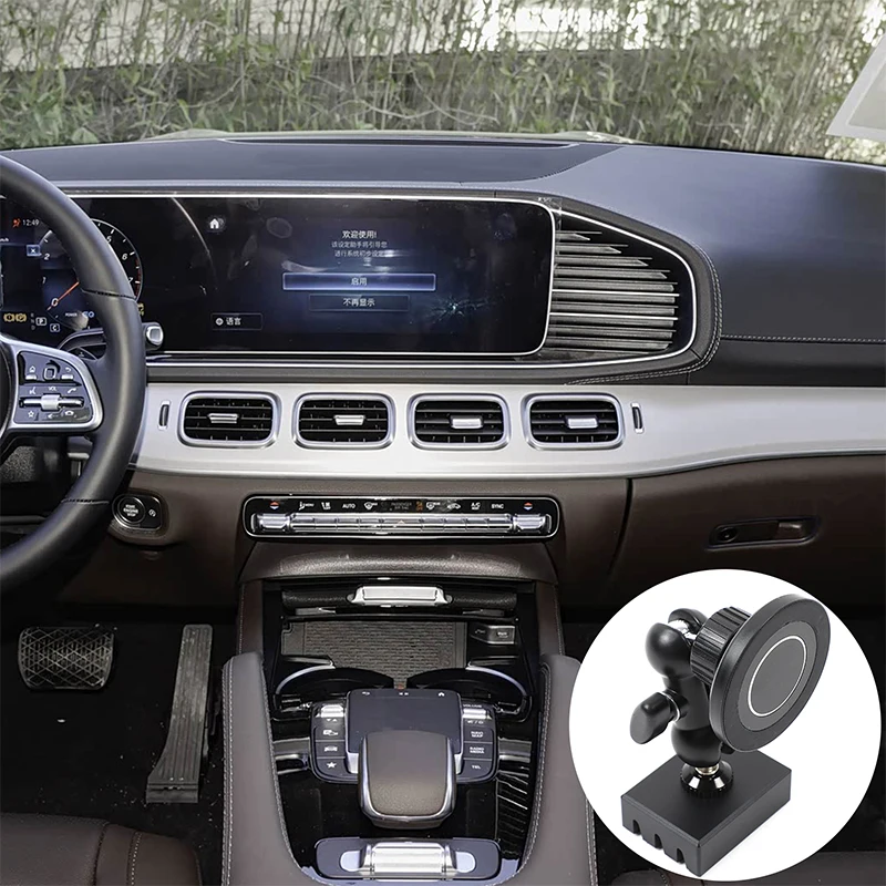 

[Ready Stock] For Mercedes GLE GLS 2020-2025 GPS Screen Side Magnetic Phone Holder