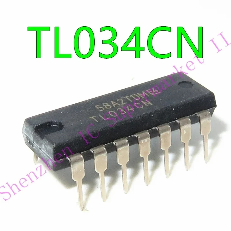 TL034CN IC OPAMP JFET 4 CIRCUIT 14DIP