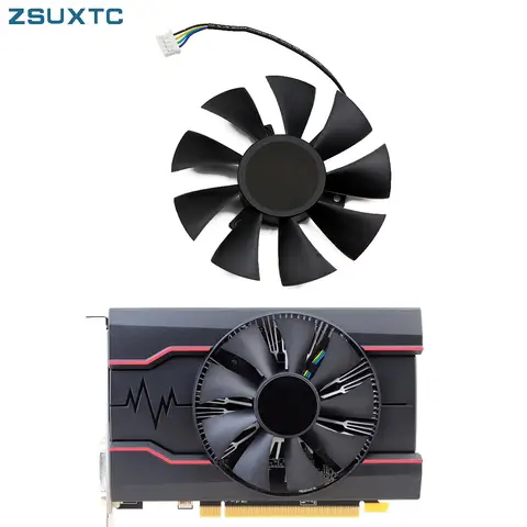 85MM GA91S2H RX 550 GPU VGA Alternative Cooler For Radeon SAPPHIRE RX550 PULSE Video Graphics Card Cooling