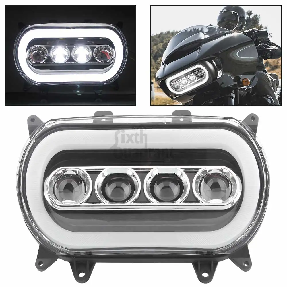 

Motorcycle Part LED Headlight For Road Glide Front Lamp Hi/Lo Beam Daytime Running Light For Harley Touring Road Glide 2015-2024