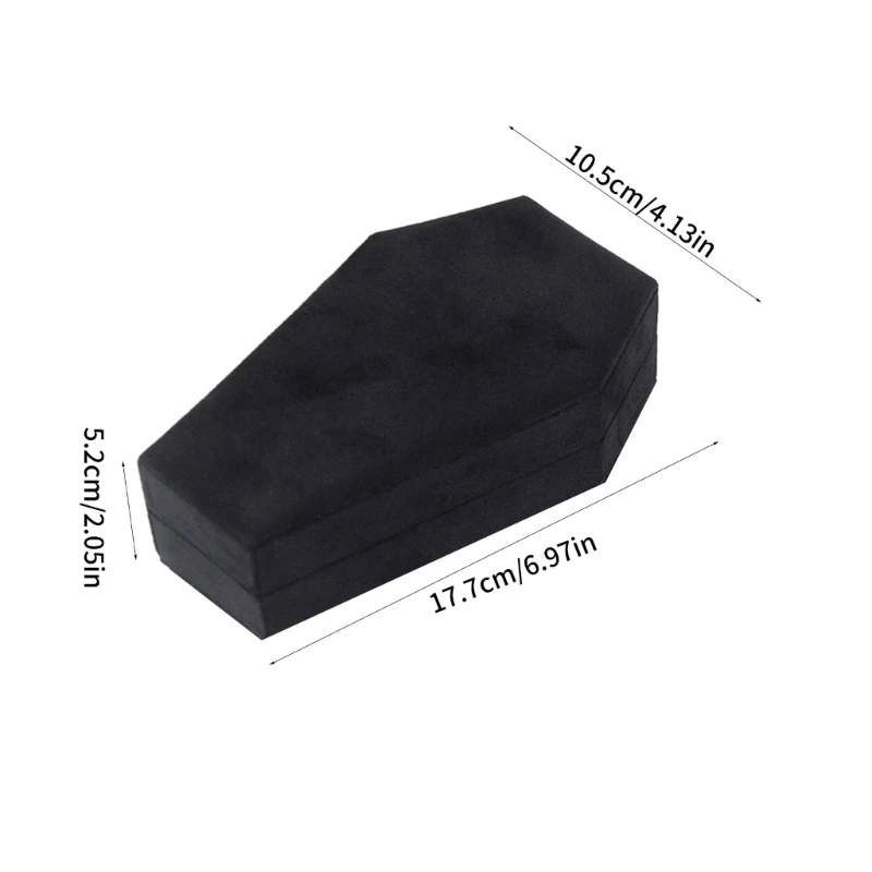 Gothic Lint Container Box Sargförmige Ringe Halskette Halter Zubehör Geschenk Dropship
