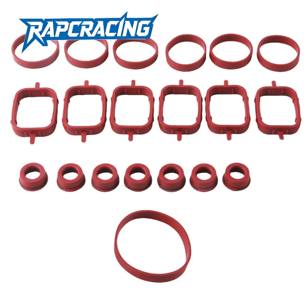 6 X 33mm Gasket Kits for BMW N52 N54 N55 M57 Intake Manifold OE 11617800585 Compatible with 325i 330i 335i 525i 530i X3 X5 3.0L