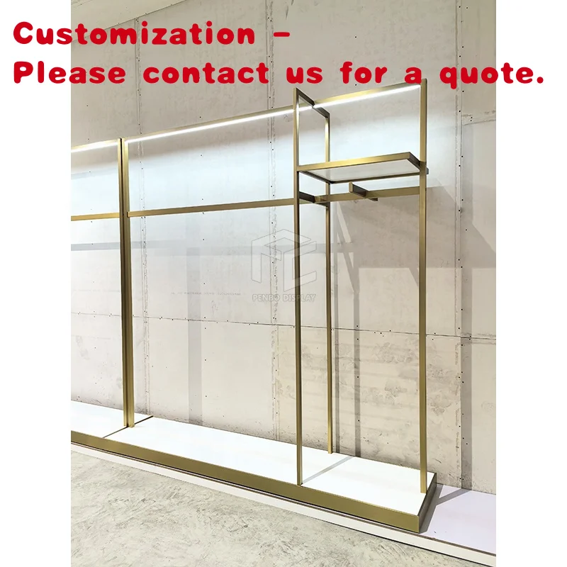 

Изготовленные на заказ женские магазины, витрины для одежды, мебельные полки для одежды, вешалка для одежды из нержавеющей стали, бутик