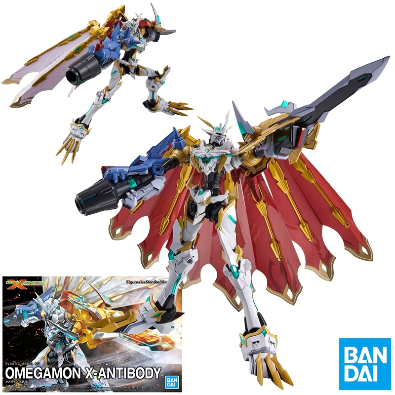 Bandai Original Digimon Digital Monster x-evolution Omegamon X figura-rise modelos amplificados estándar figuras de acción Juguetes