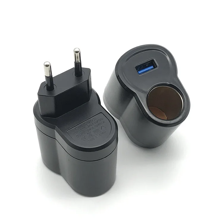 Car charger AC 220V To DC 12V Auto Accessories Converter Car Cigarette Lighter Adapter EU US Plug