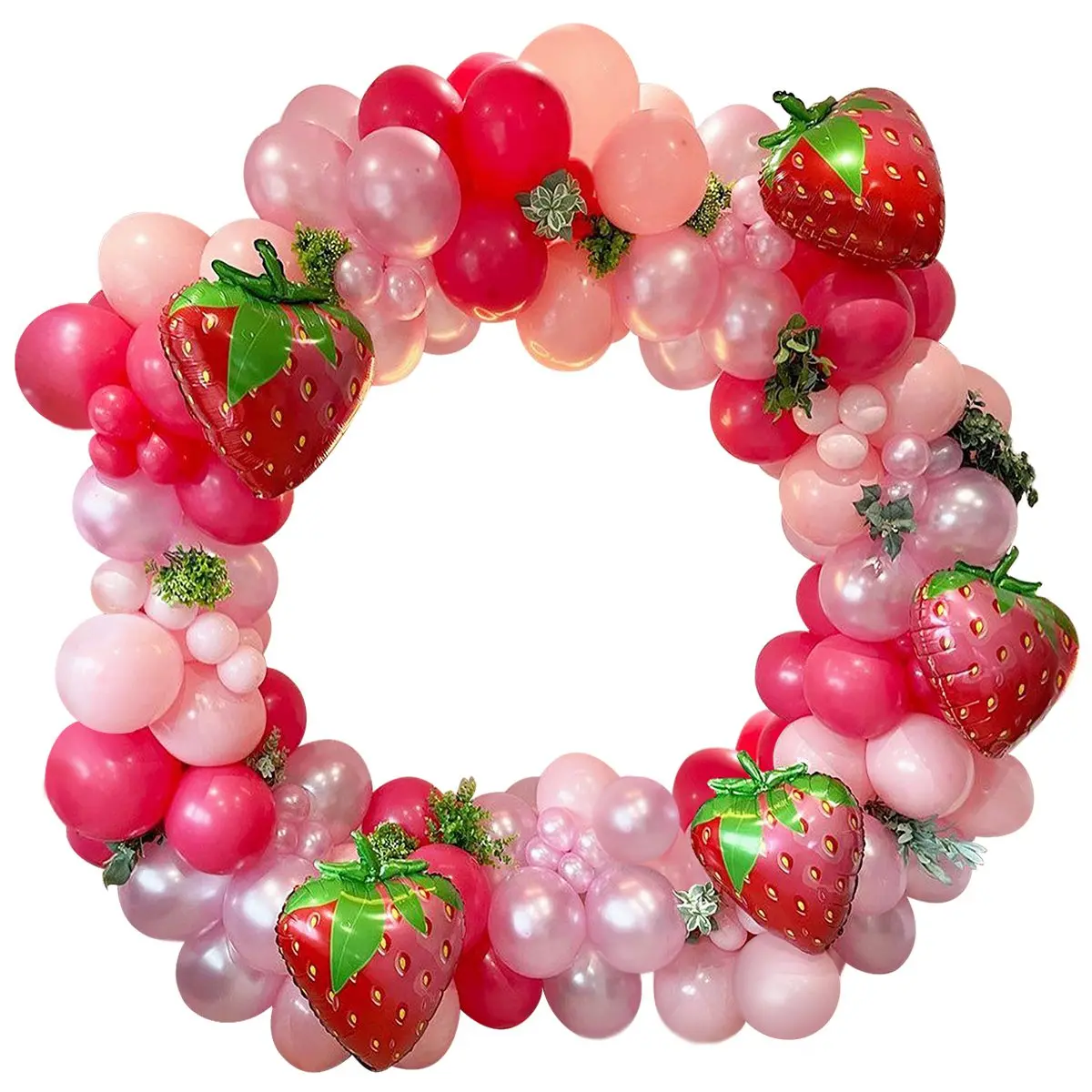 Strawberry Red Balloons Garland Arch Kit Birthday Party Decor Kids Girl Wedding Birthday Party Supplies Baby Shower Decor Ballon