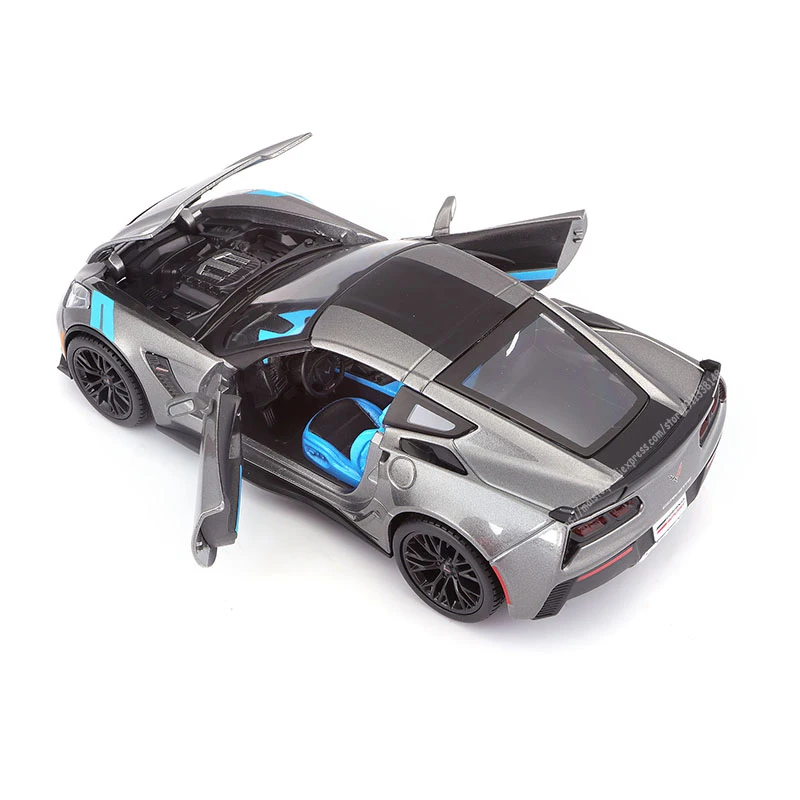 Maisto 1:24 2017 Corvette Grand Sport Highly-detailed die-cast precision Alloy car model collection gift Sports car series