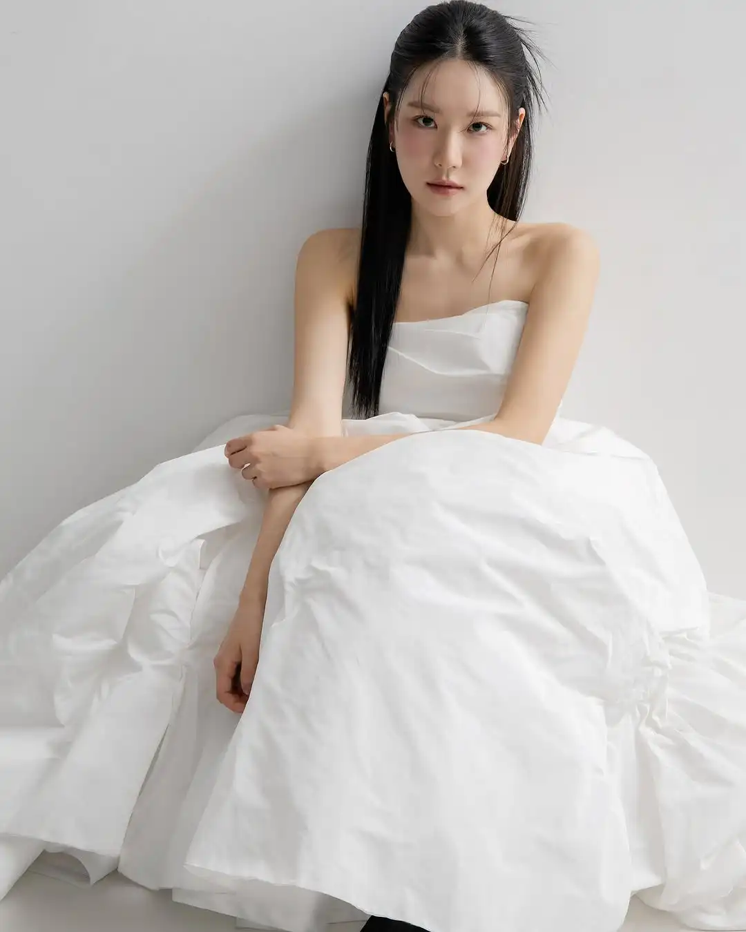 Vestido de novia MODX elegante sin tirantes, corte en A, tafetán, manga desmontable, plisado, sesión de fotos de Corea, vestidos de novia personalizados